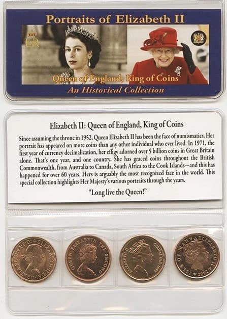 Queen Of England Four Historical Coins (Mini Album) - Image 2