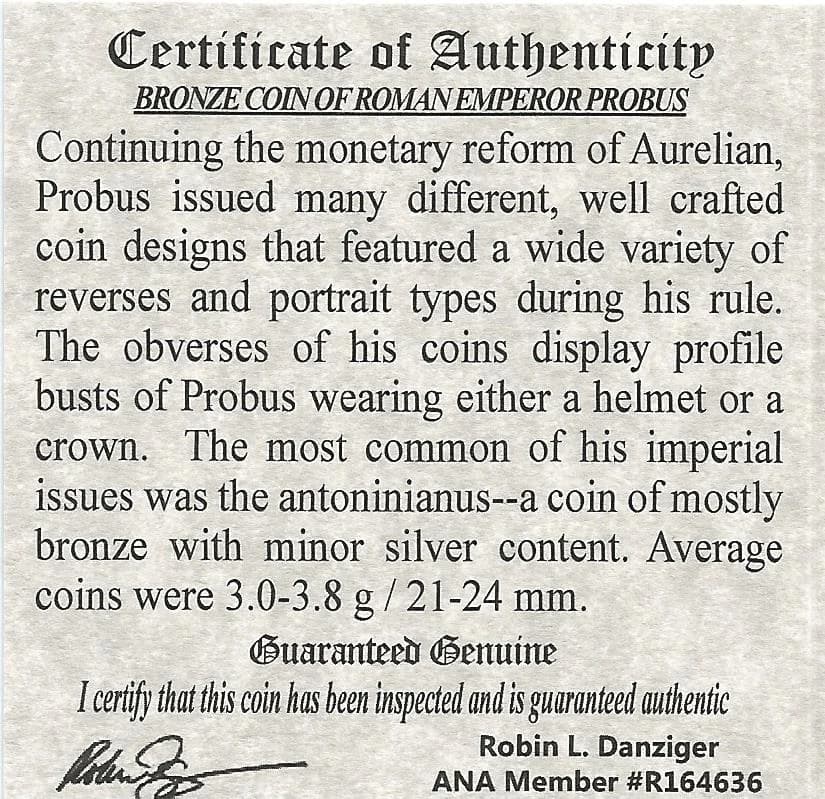 Probus Box: Father Of Modern Europe's Wine Industry (One-Coin Box) - Image 5
