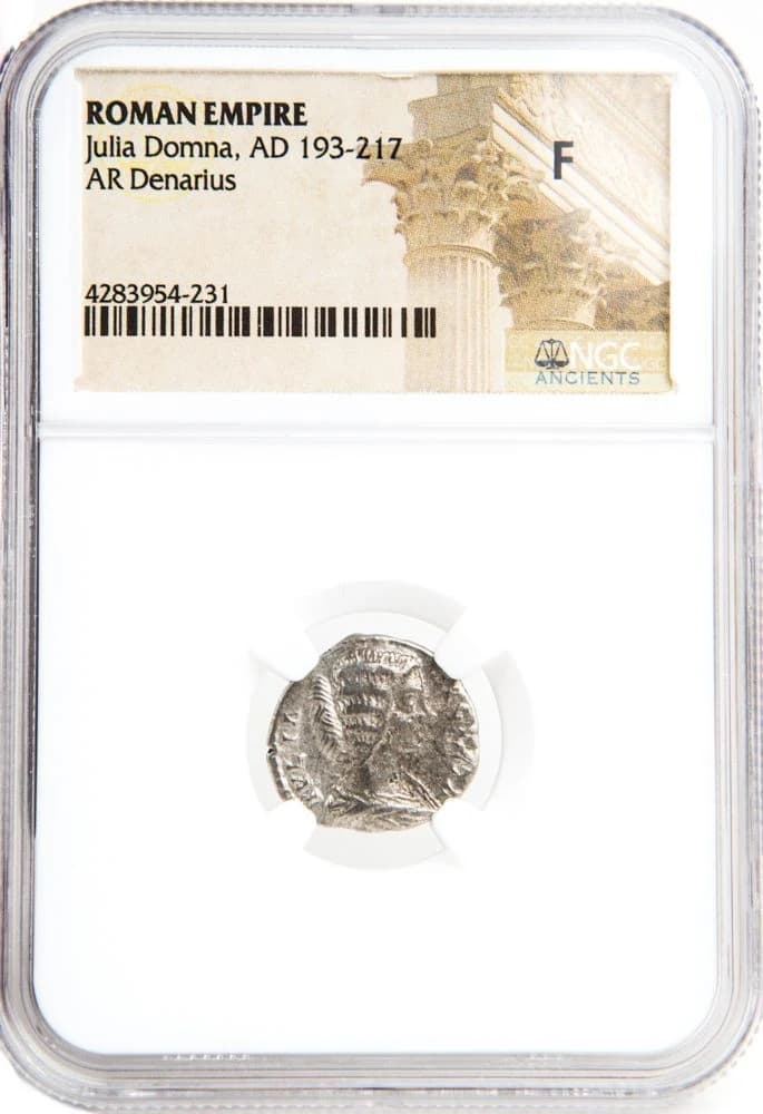 NGC-Certified Roman Coin: Julia Domna, Denarius, Grade F - Image 2