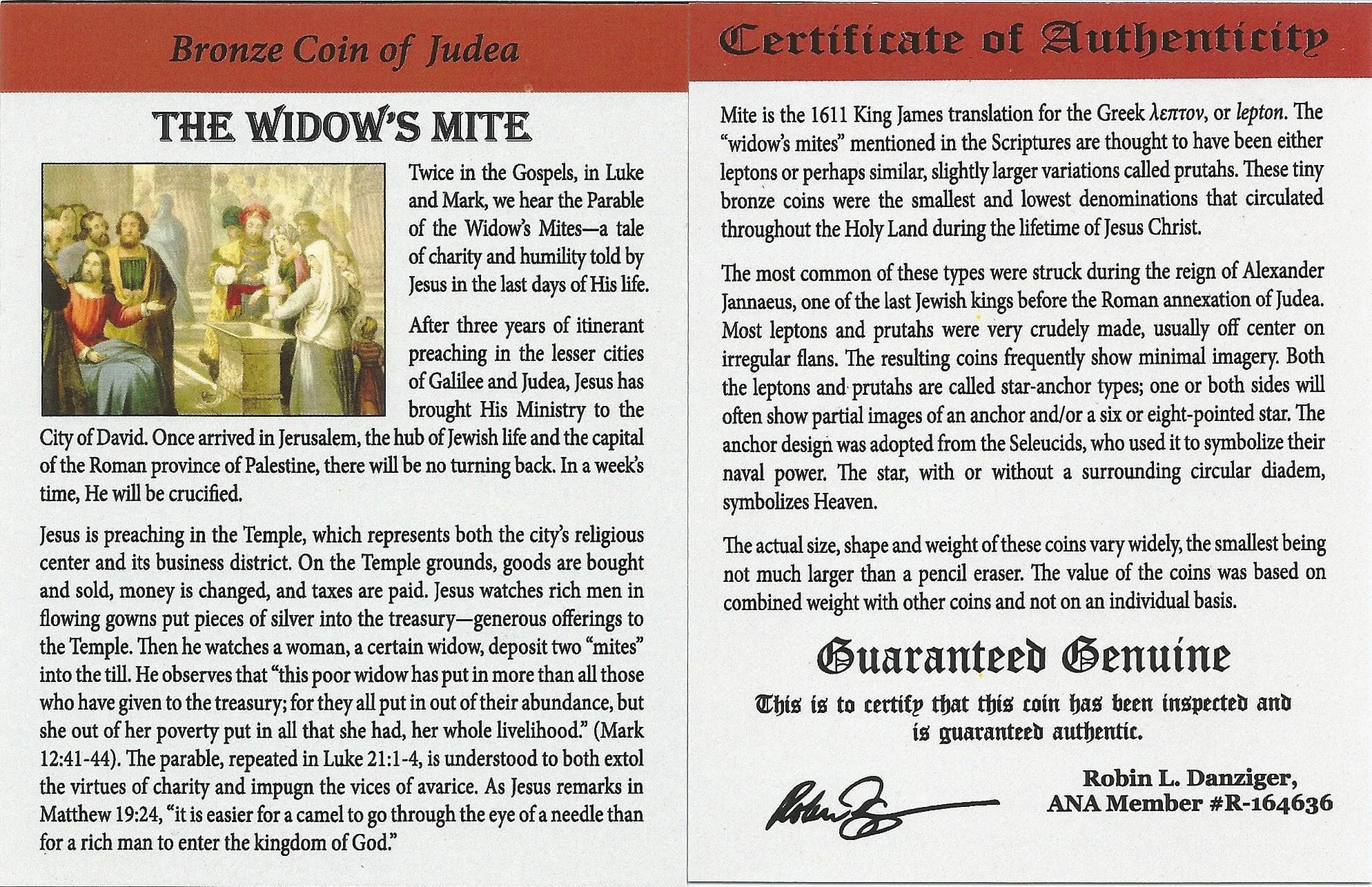 NGC-Certified Roman Coin: Widow's Mites, Grade EXCELLENT - Image 4