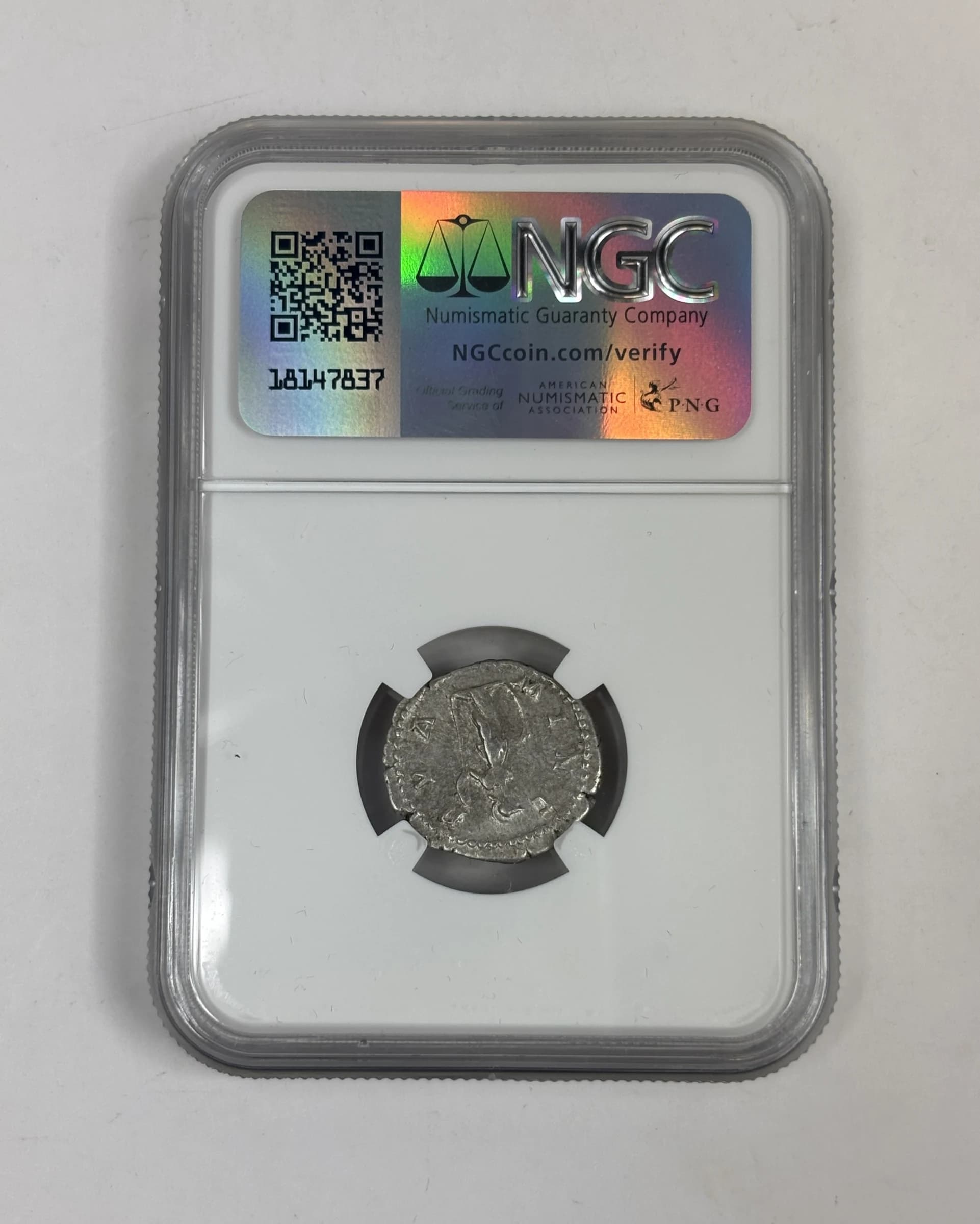 NGC-Certified Roman Coin: GETA(AR), Grade CH-VF - Image 2