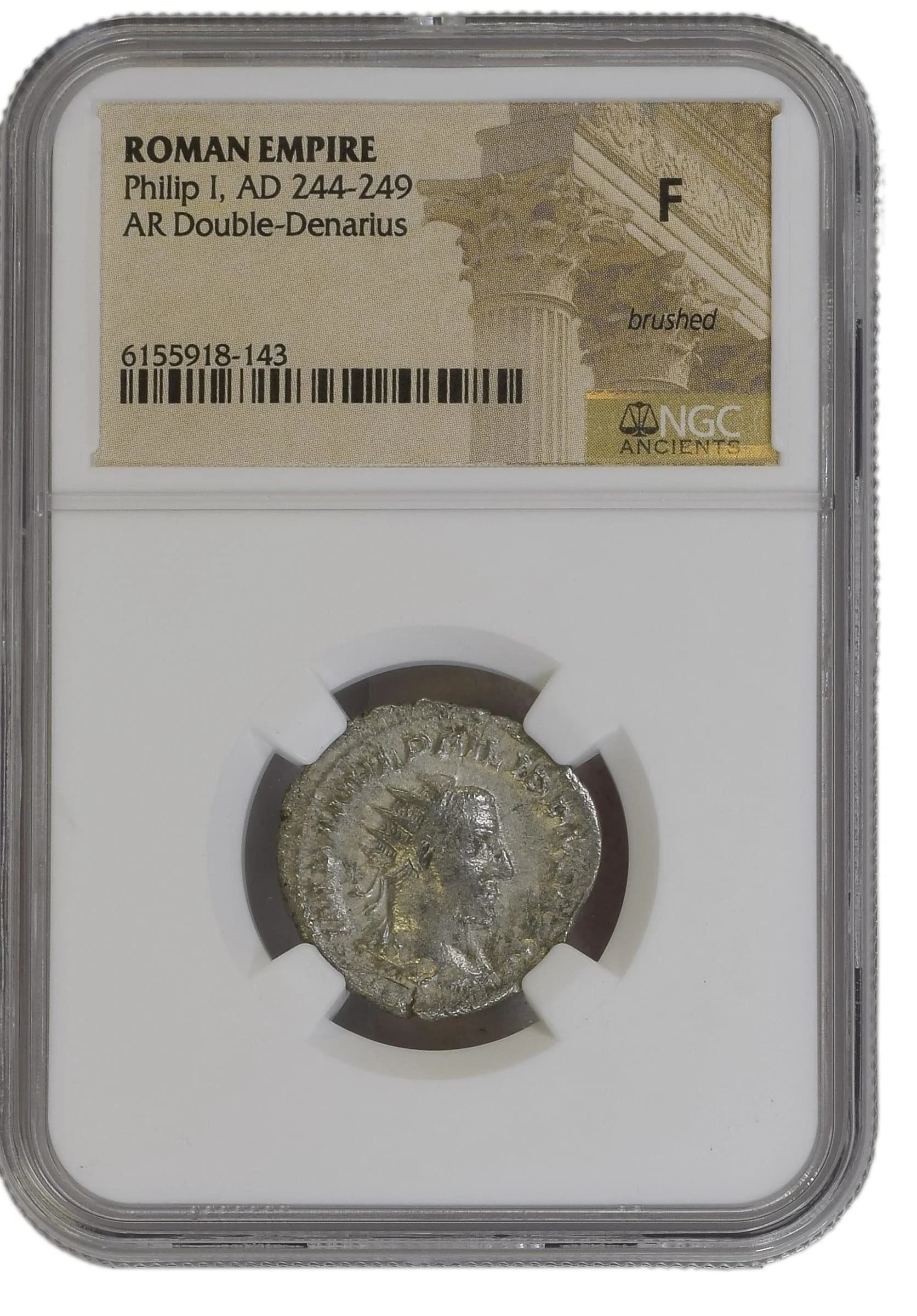 NGC-Certified Roman Coin: PHILIP1ST(AR), Grade F - Image 2
