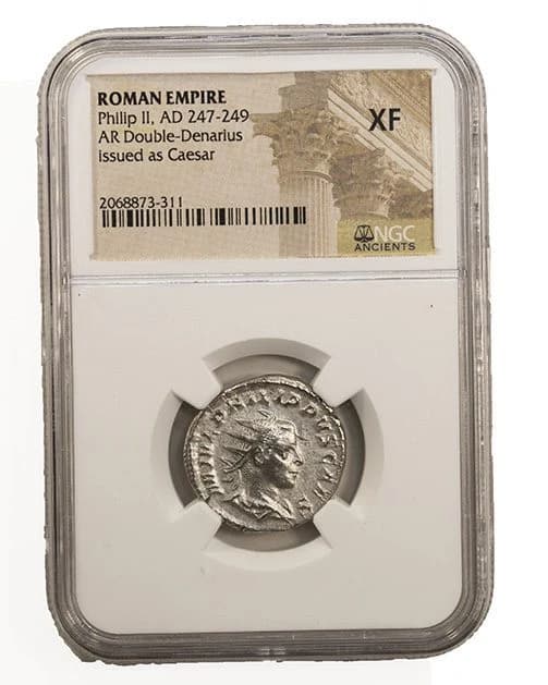 NGC-Certified Roman Coin: PHILIP2ND(AR), Grade XF - Image 2