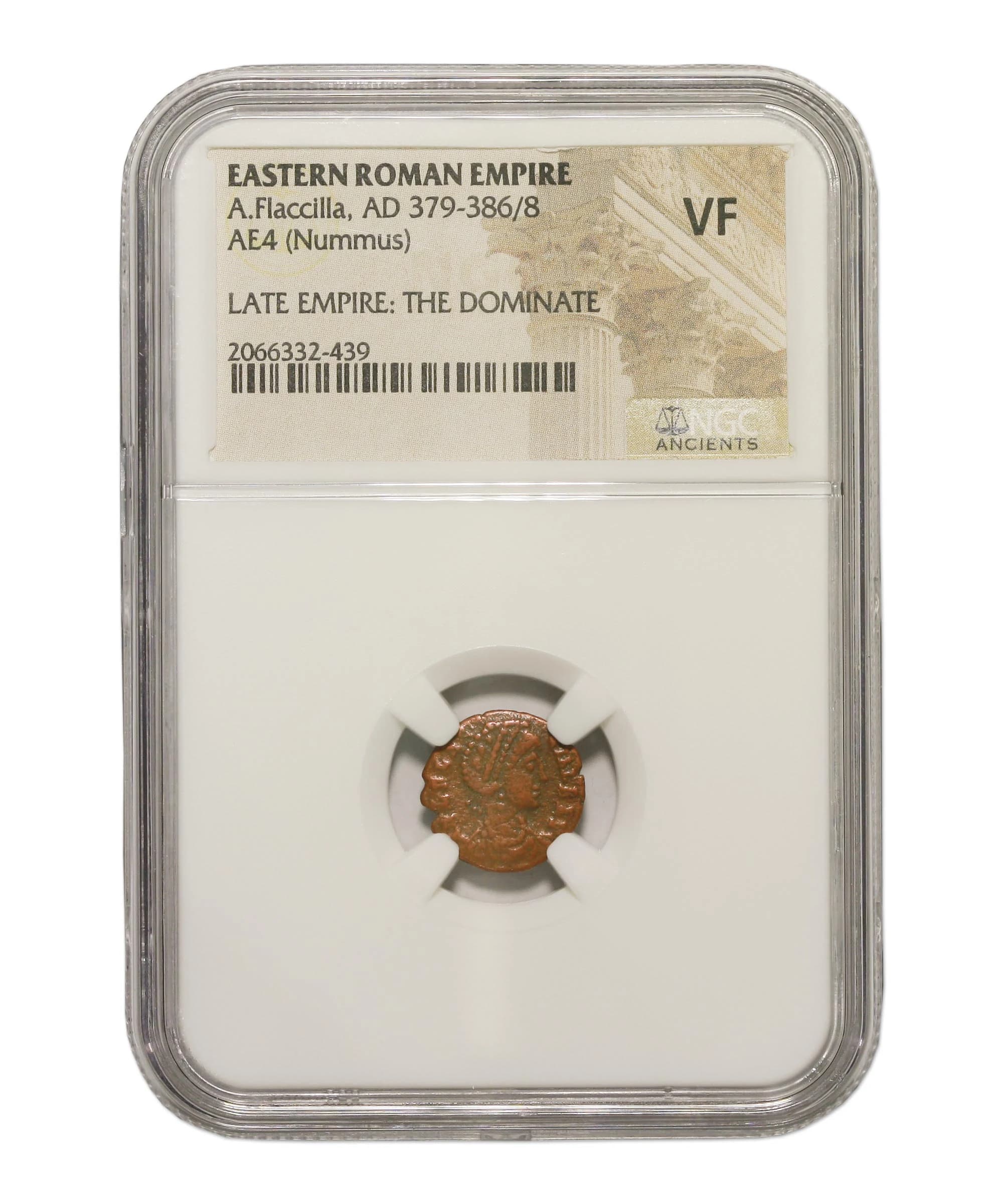 NGC-Certified Roman Coin: Aelia Flacilla, AE4, Grade VF - Image 3