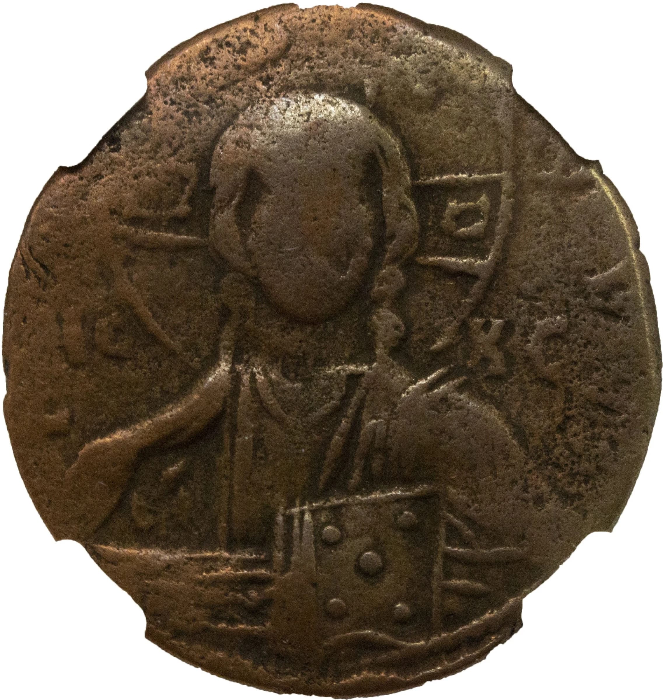 NGC-Certified Roman Coin: Byz. Christ folles, 22, Grade LG - Image 2