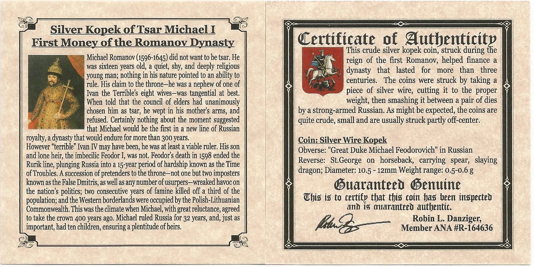 Tsar Michael I Romanov Dynasty (Mini Album)(C) - Image 3