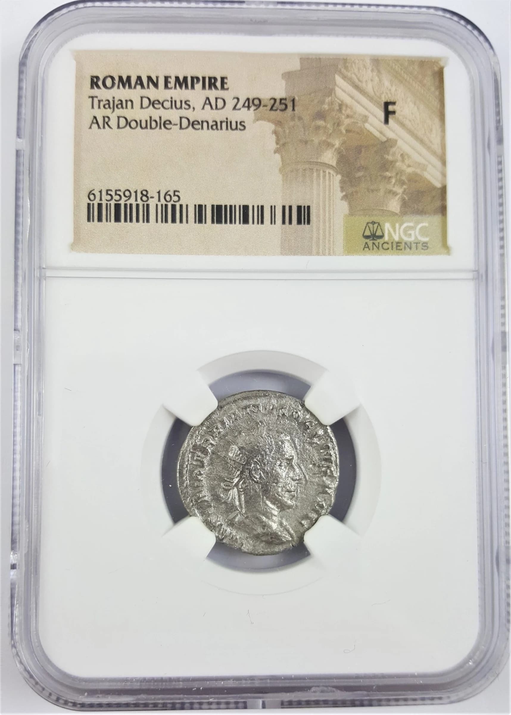 NGC-Certified Roman Coin: Trajan Decius, ANT, Grade F - Image 2