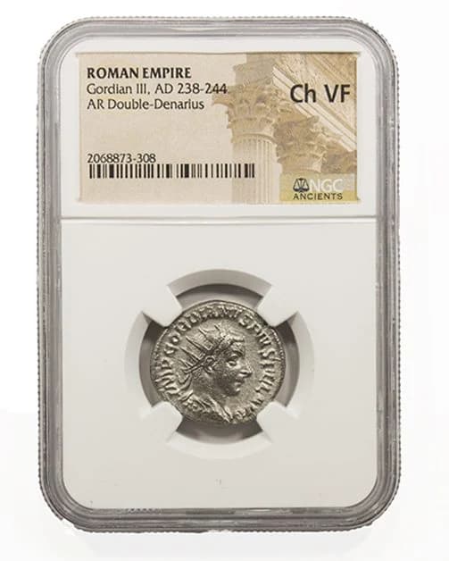 NGC-Certified Roman Coin: GORDIAN3RD(AR)(ANT), Grade VF - Image 2