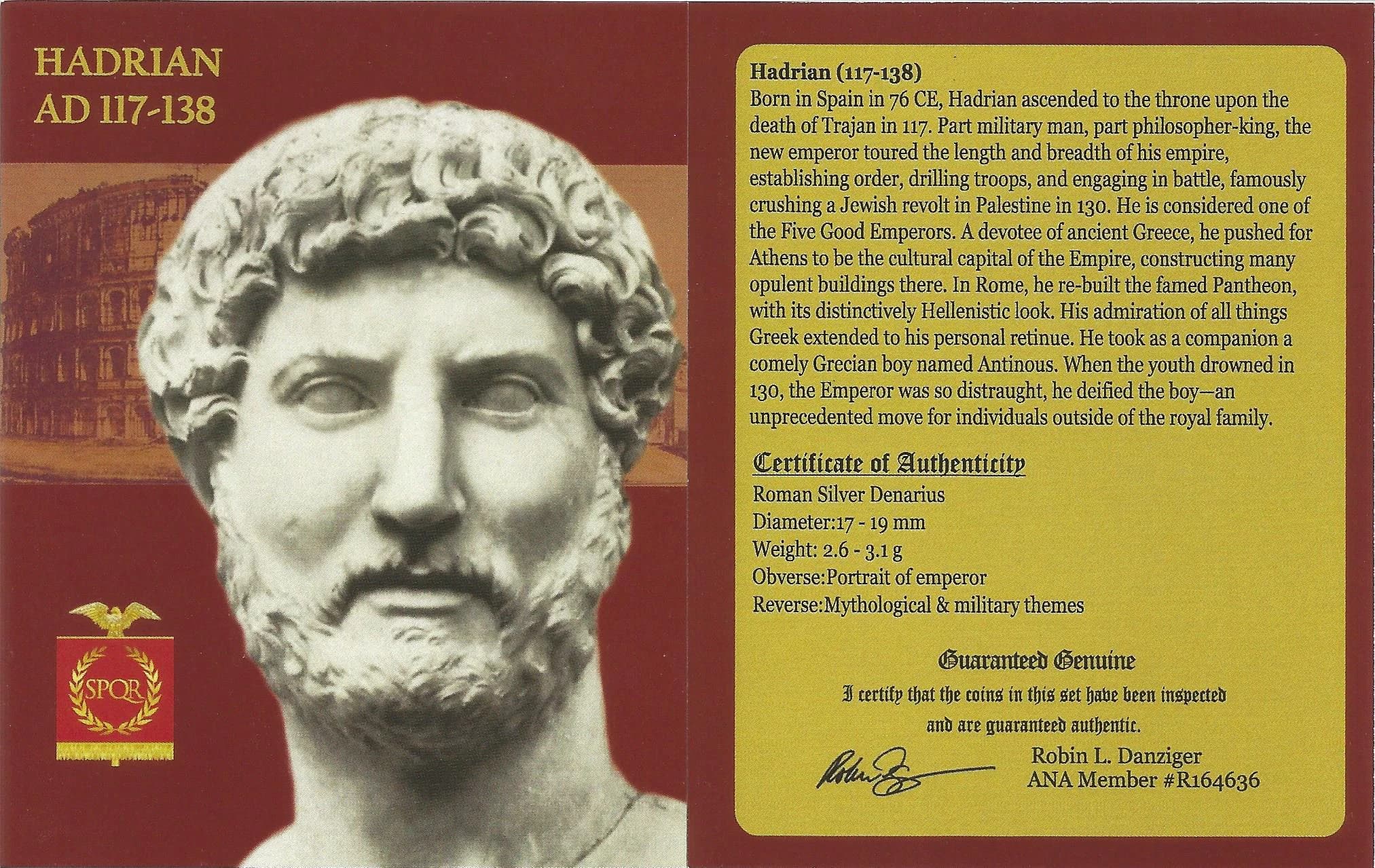 NGC-Certified Roman Coin: Hadrian, Denarius, Grade F - Image 4