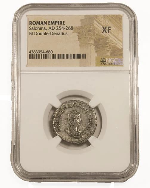 NGC-Certified Roman Coin: Salonina, Ag ANT, Grade XF - Image 2