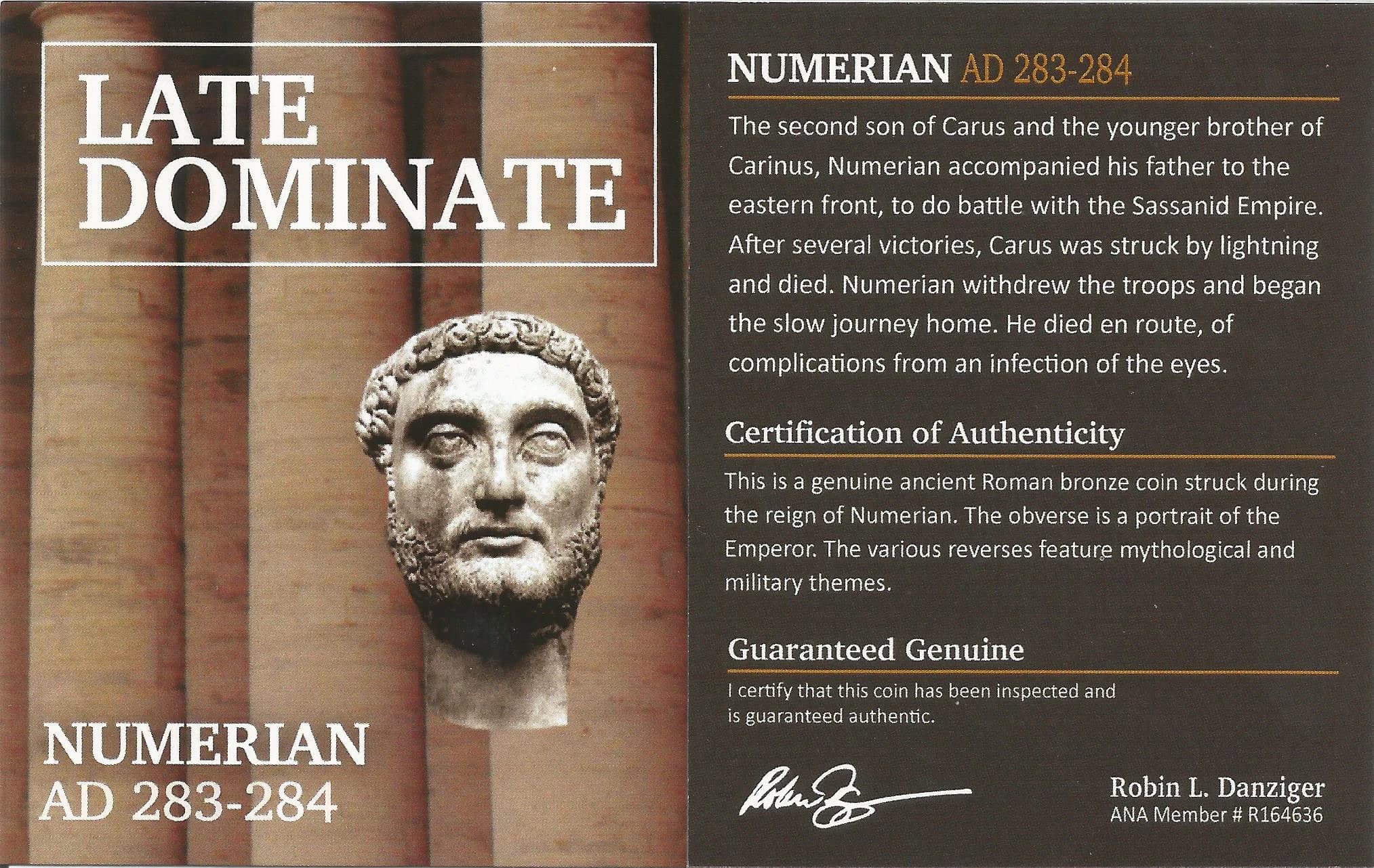 NGC-Certified Roman Coin: Numerian, ANT, Grade CH-F - Image 3