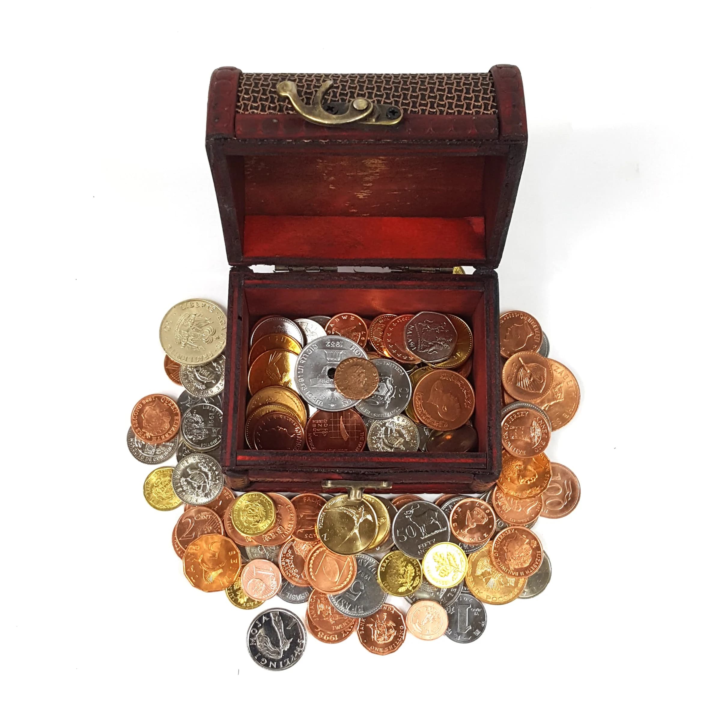 Treasure Box: One pound of mixed world coins PLUS one ancient Roman bronze - Image 6