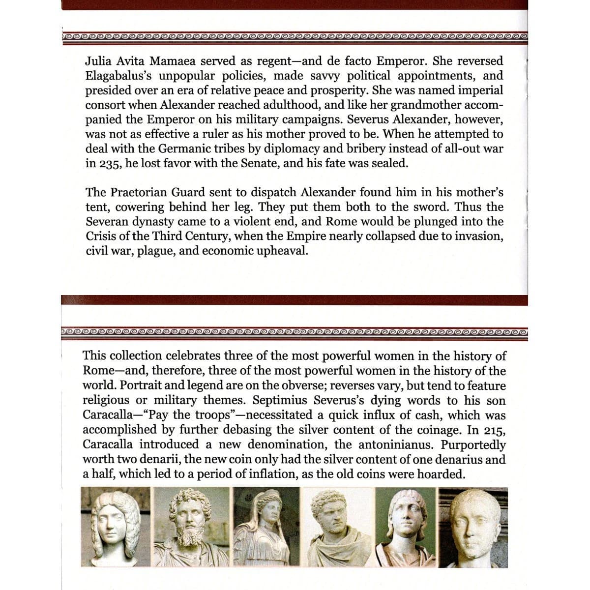 Rome's "Three Julias" : Severan Dynasty (Six-Coin Box) - Image 6