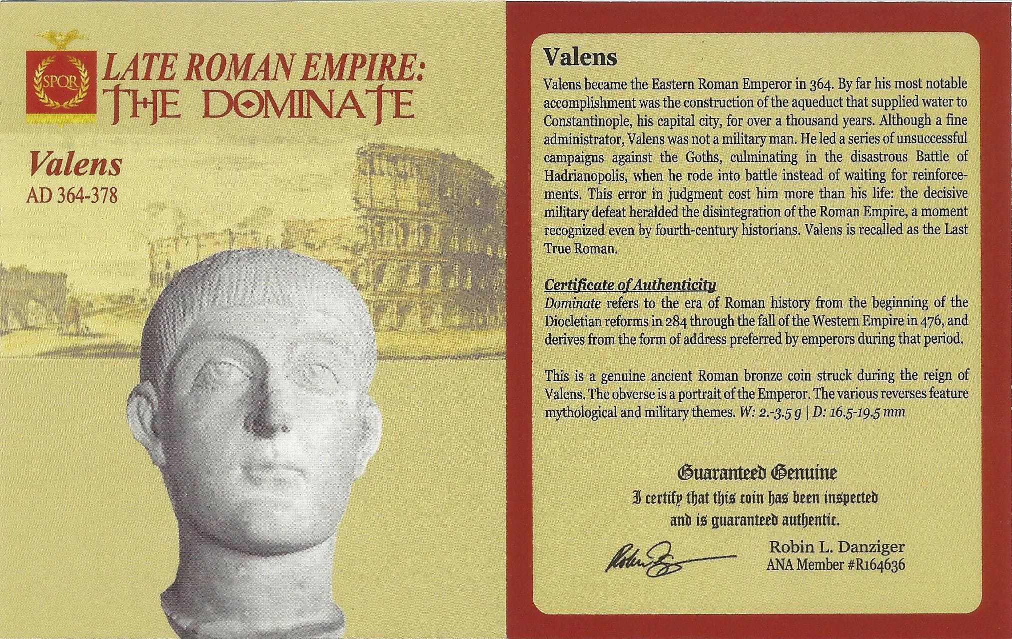 NGC-Certified Roman Coin: Valens, AE3, Grade VF - Image 4