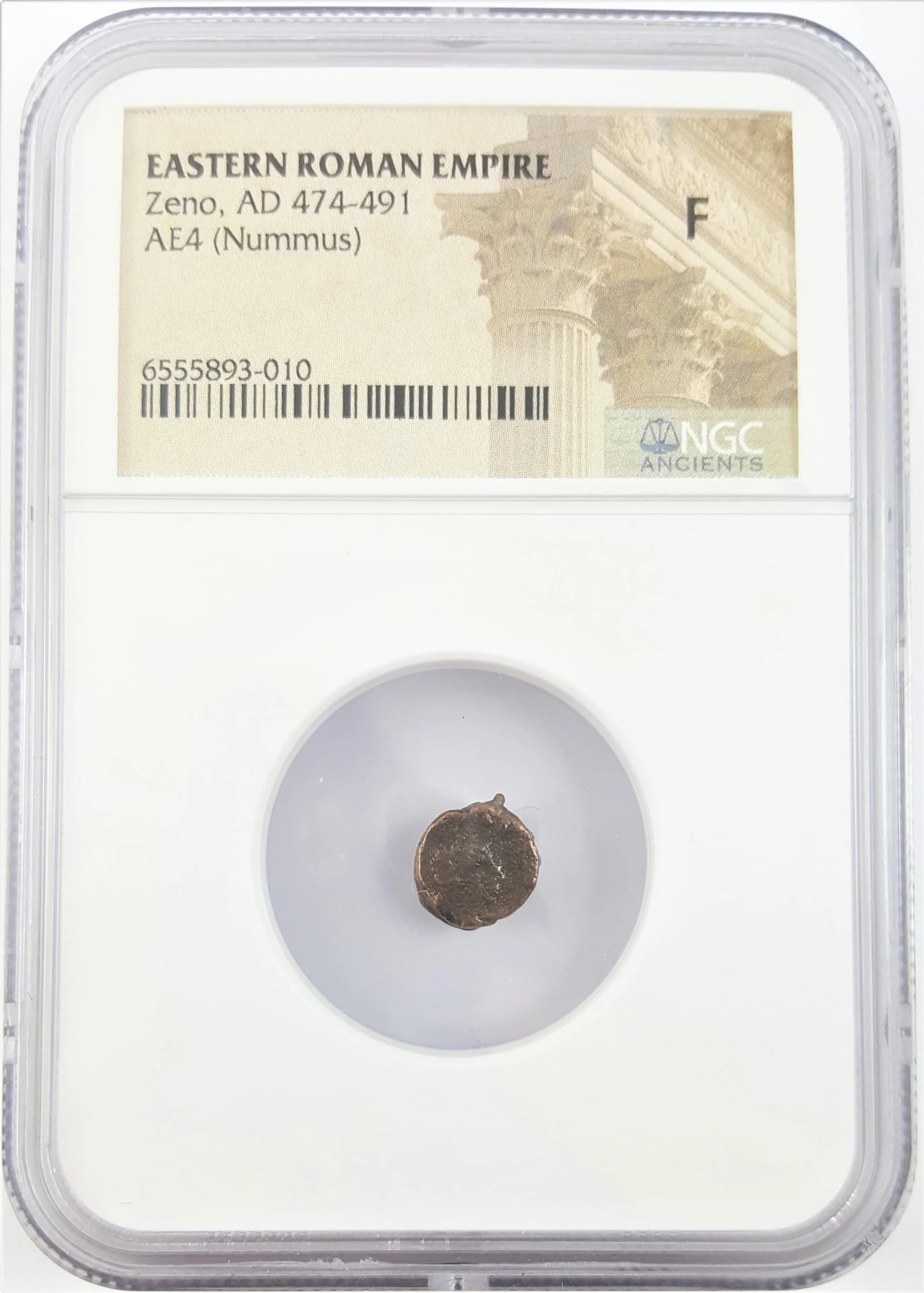 NGC-Certified Roman Coin: ZENO(AE4), Grade F - Image 2