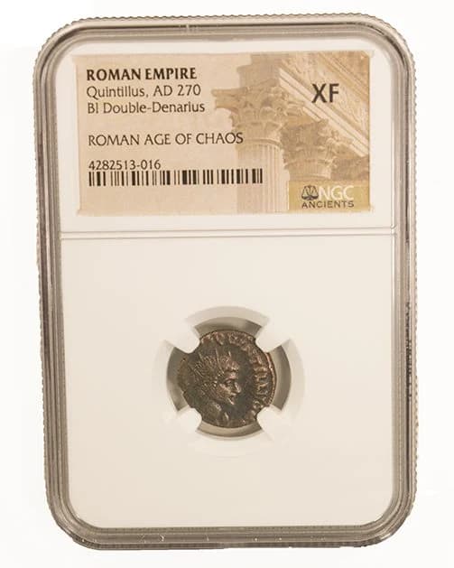 NGC-Certified Roman Coin: Quintillus, ANT, Grade XF - Image 2