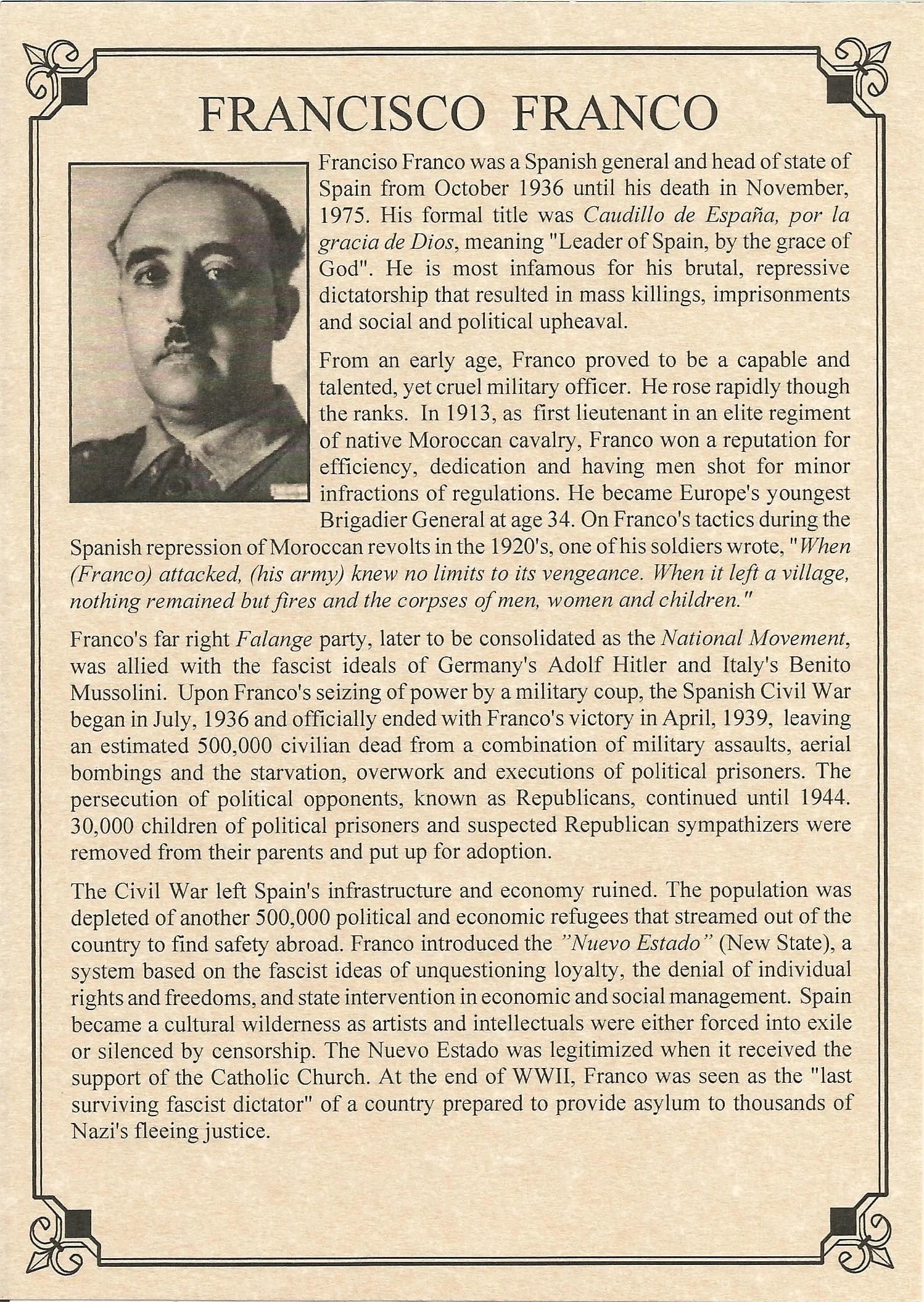 Francisco Franco: Dictator of Spain (Album) - Image 2
