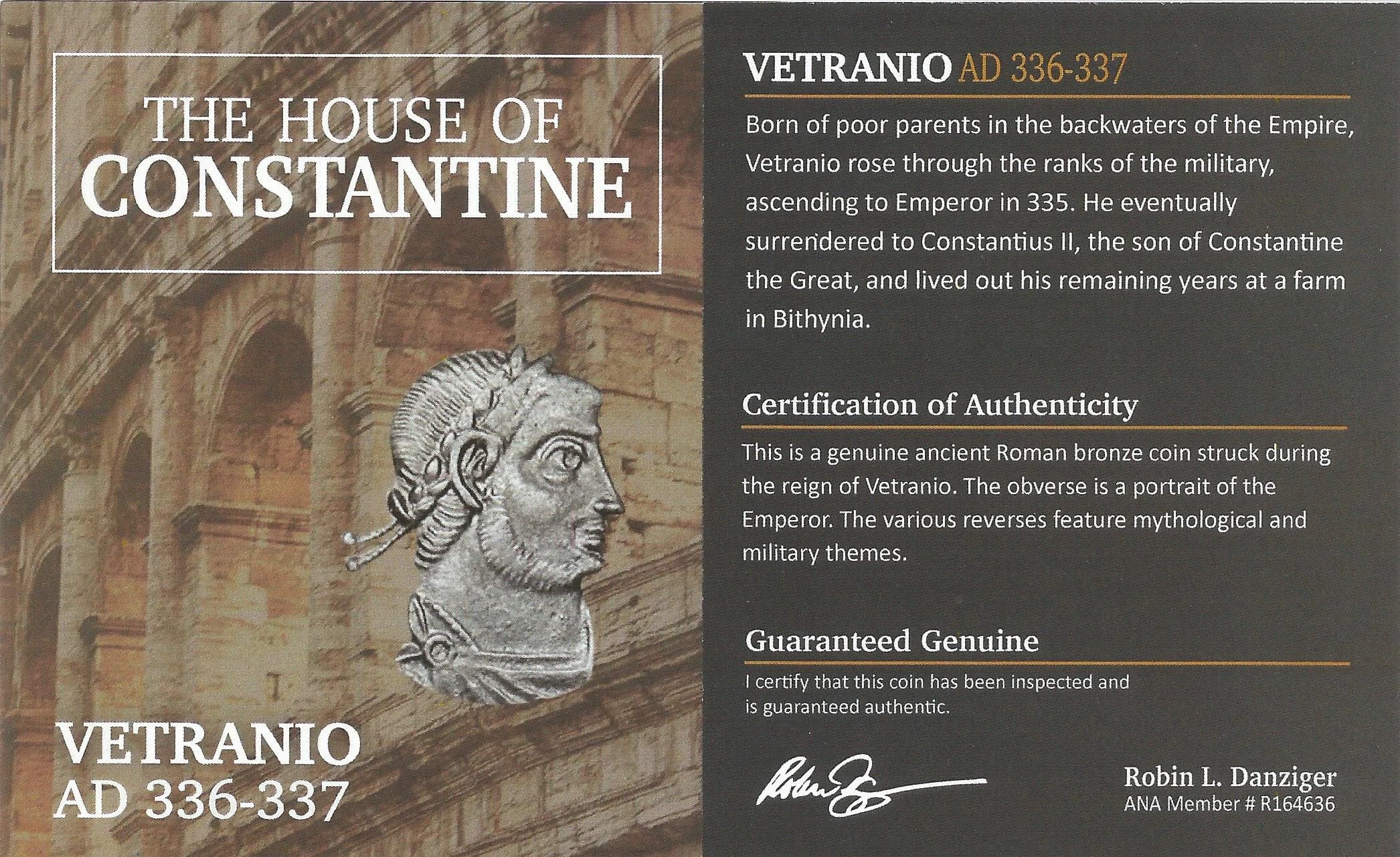 NGC-Certified Roman Coin: Vetranio, AE2/3, Grade VF - Image 4