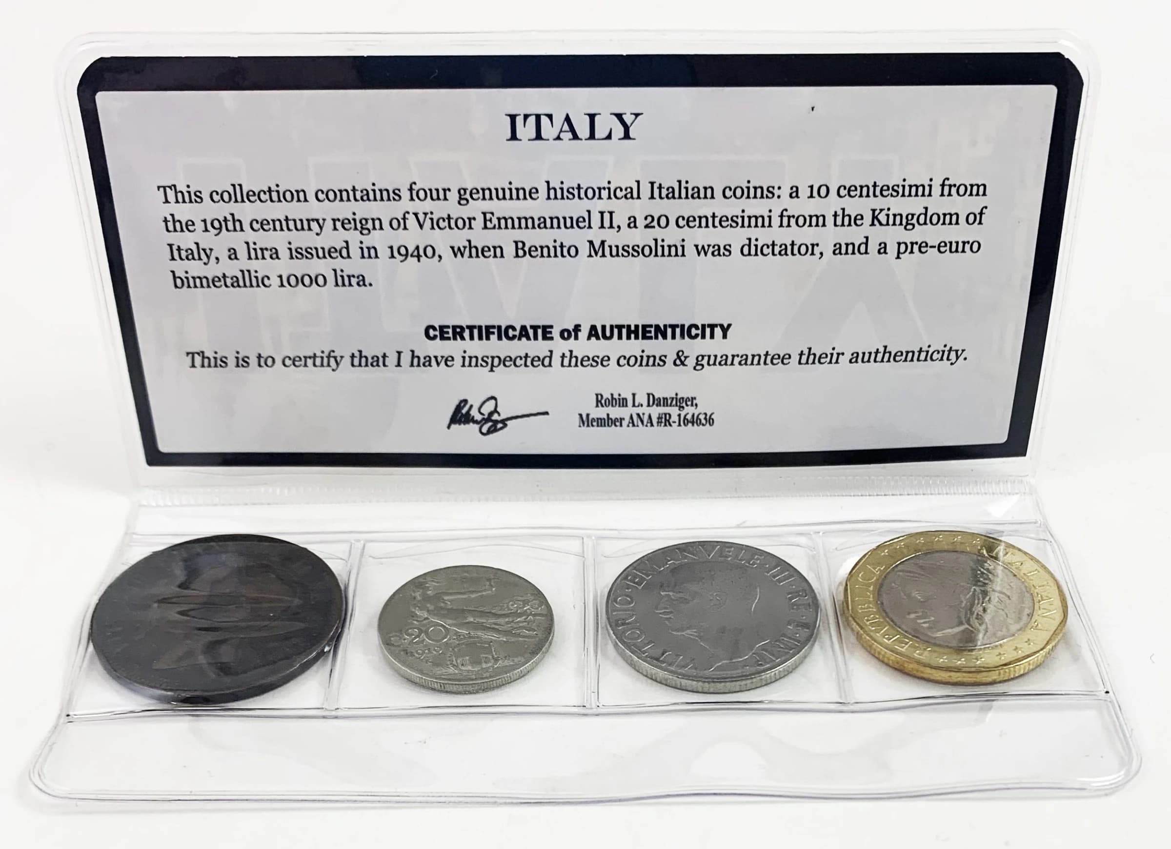 Italy: Four Historical Italian Coins (mini) - Image 3
