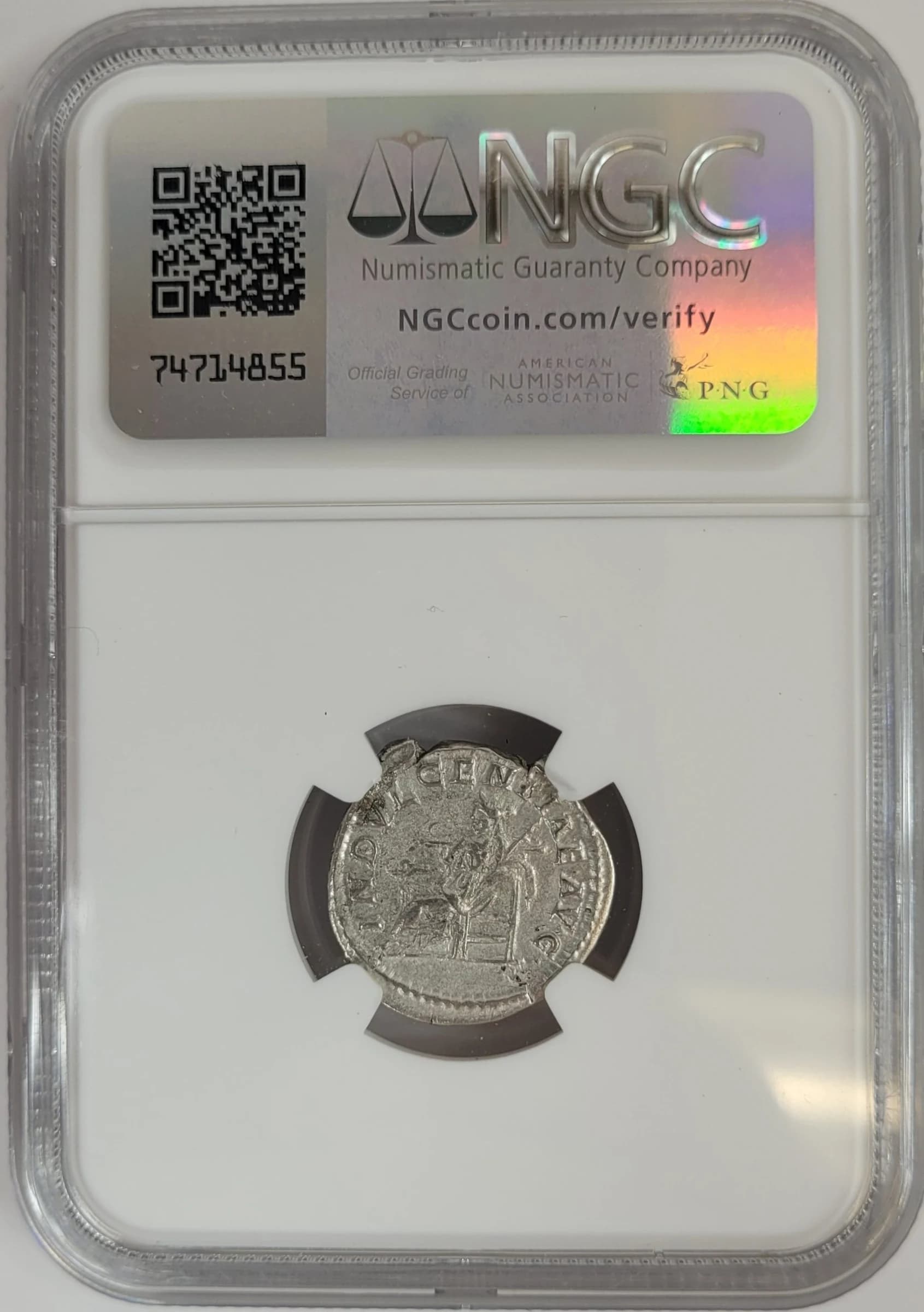 NGC-Certified Roman Coin: Caracalla, Denarius, Grade CH-VF - Image 2
