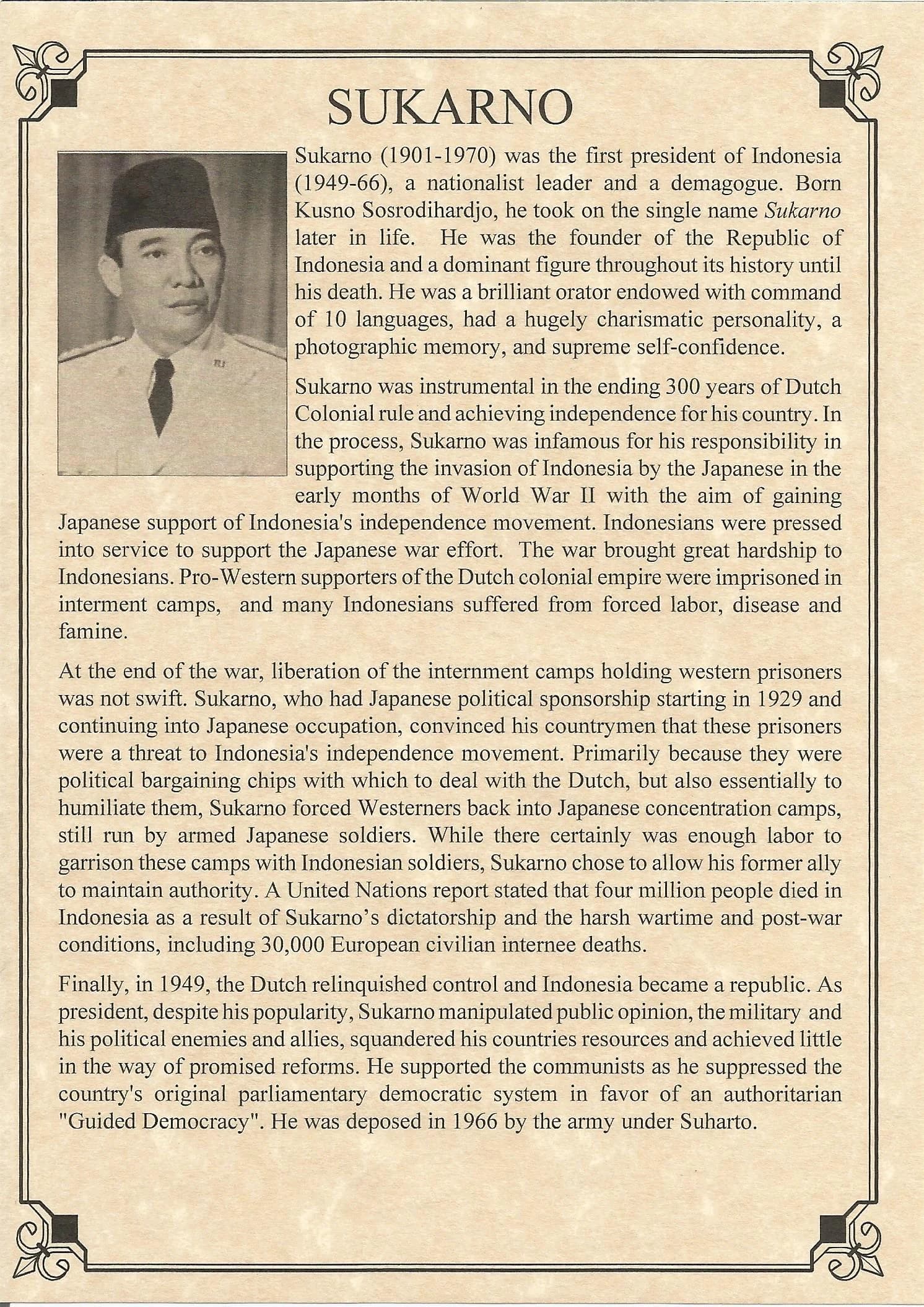 Sukarno: Dictator Of Indonesia (Album) - Image 2
