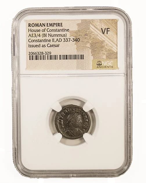 NGC-Certified Roman Coin: CONSTINE2ND(AE3/4), Grade VF - Image 2