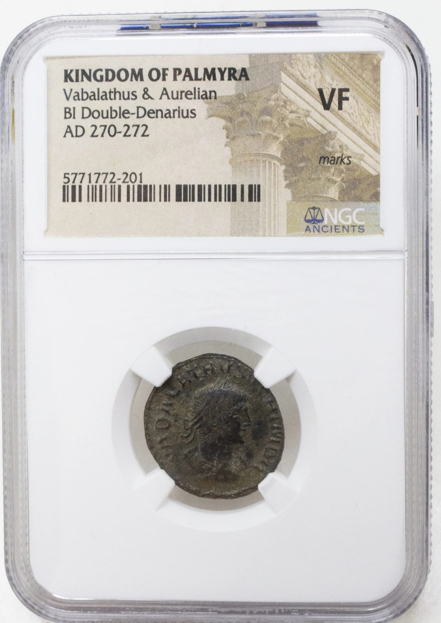 NGC-Certified Roman Coin: Vabalathus, BI ANT, Grade VF - Image 2