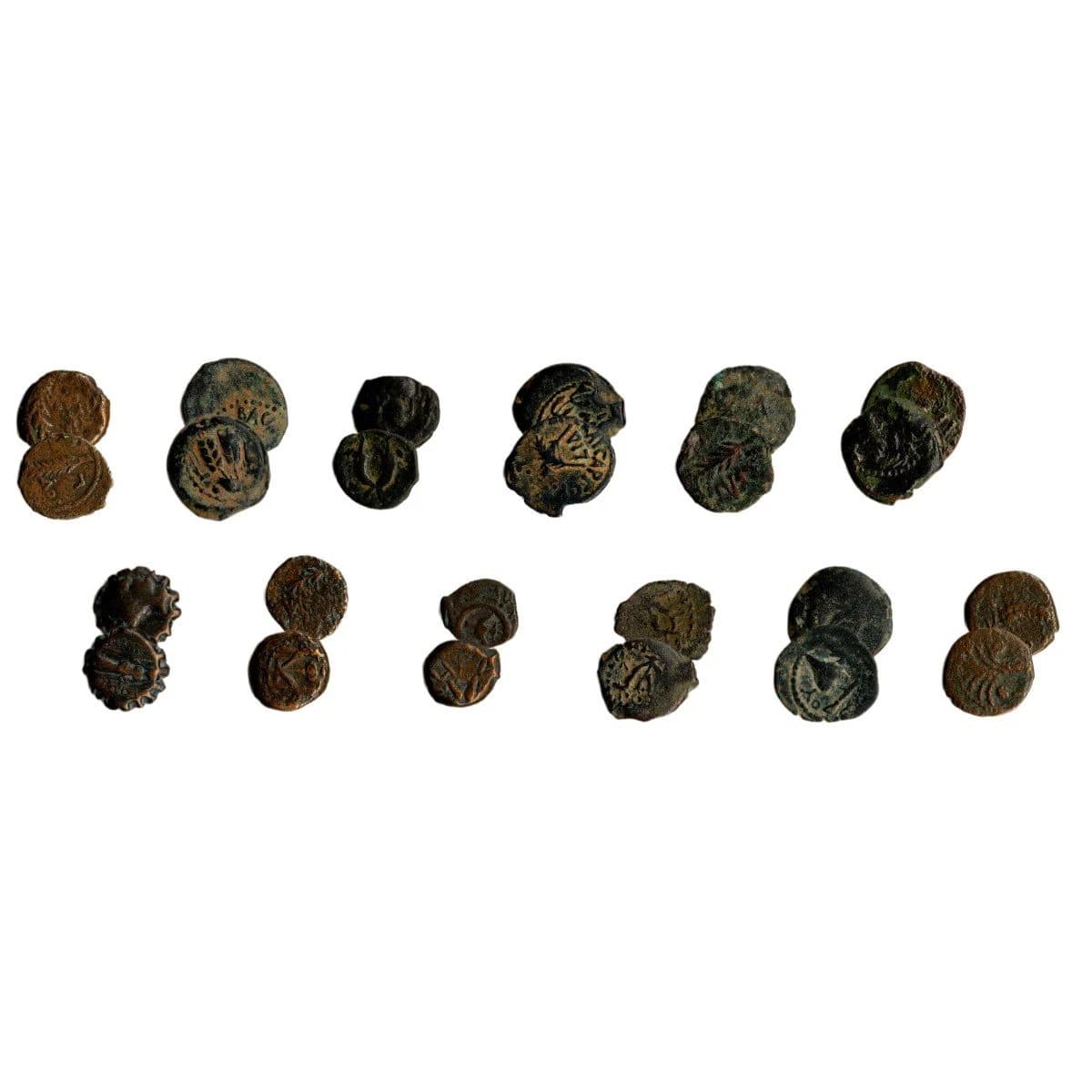 Biblical Holy Land: Box of 12 Ancient Judaea Coins from the time of Jesus (Twelve-Coin Boxed Set) - Image 2