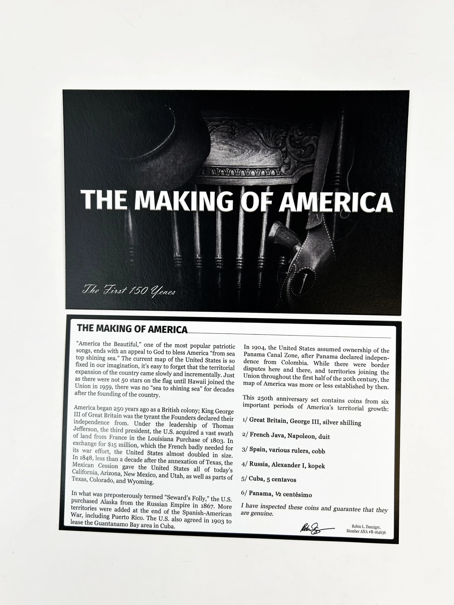 The Making of America: The First 150 Years (six-coin boxed set) LIMITED EDITION - Image 3
