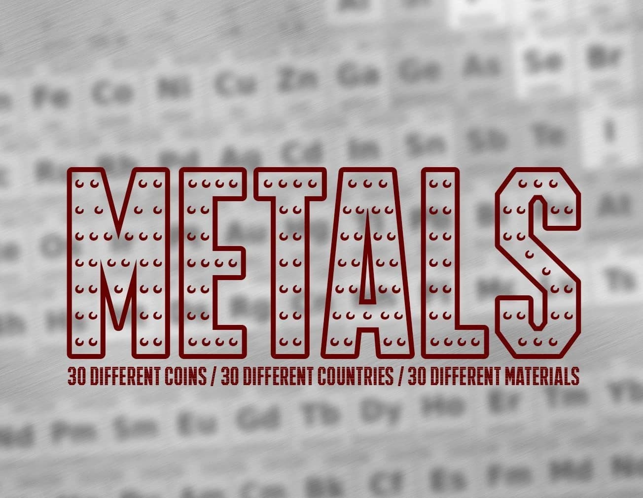 Metals: 30 Coins, 30 Countries, 30 Materials (Clear Box) - Image 4