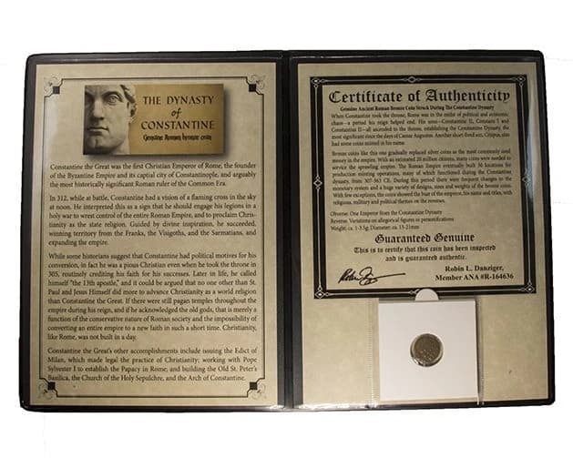 Constantine Dynasty: 1 Roman Bronze Coin (Album) - Image 2