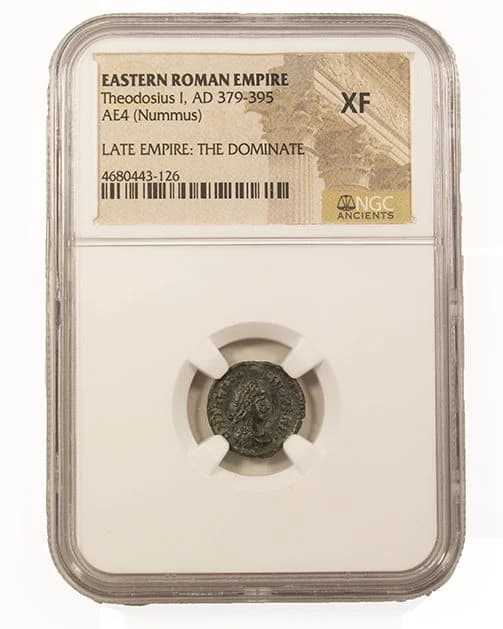 NGC-Certified Roman Coin: THEODOSIUS1ST(AE4), Grade XF - Image 2