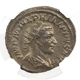 NGC-Certified Roman Coin: PHILIP1ST(AR), Grade CH-XF - Image 2