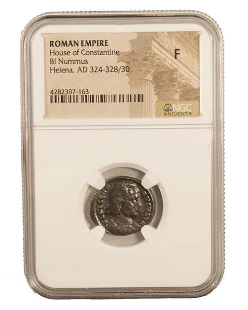 NGC-Certified Roman Coin: Helena, AE4, Grade F - Image 2