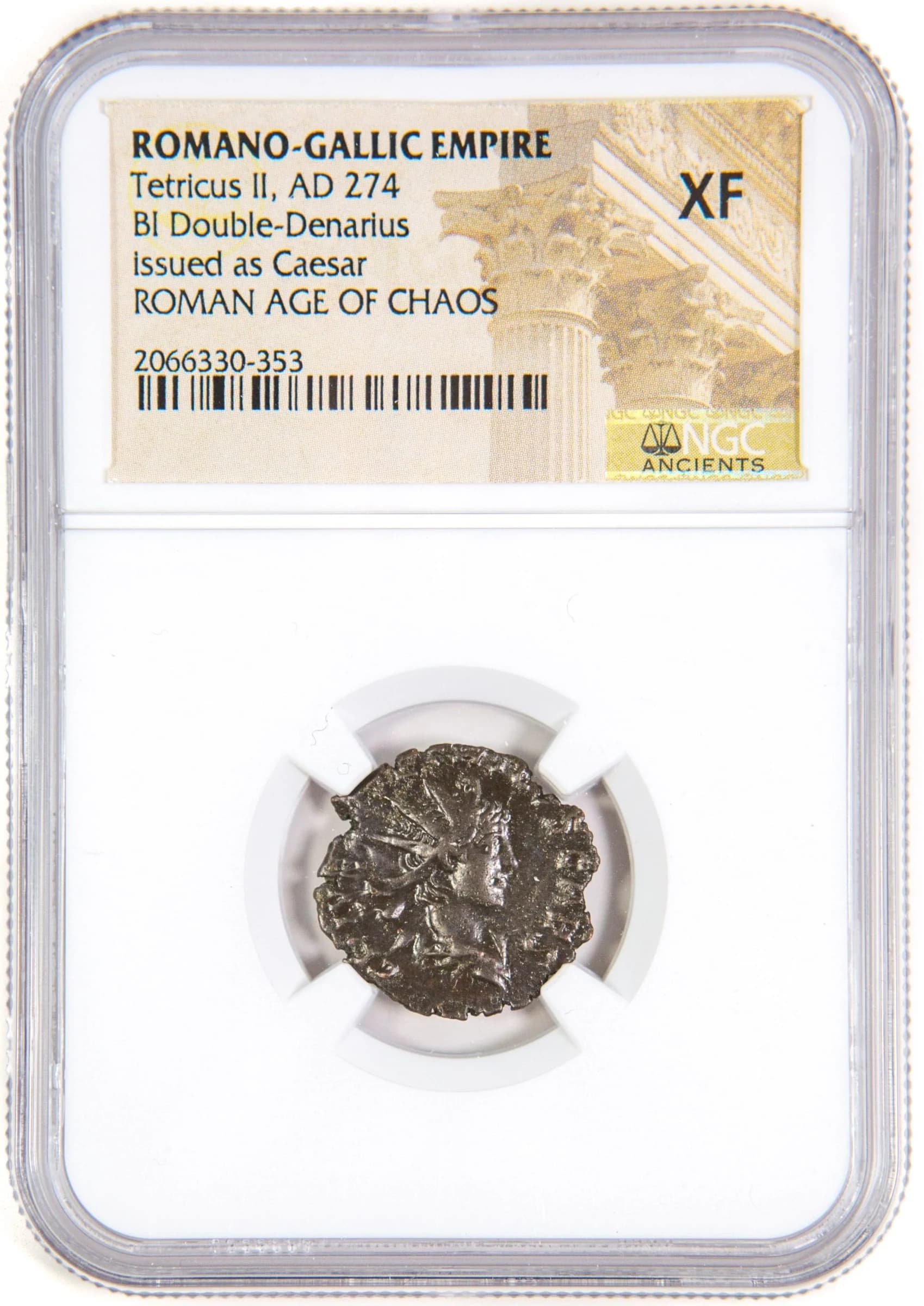 NGC-Certified Roman Coin: TETRICUS2ND(ANT), Grade XF - Image 2