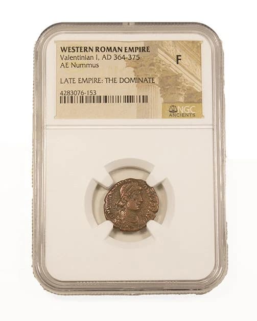 NGC-Certified Roman Coin: VALENTINIAN1ST(AE3), Grade F - Image 2