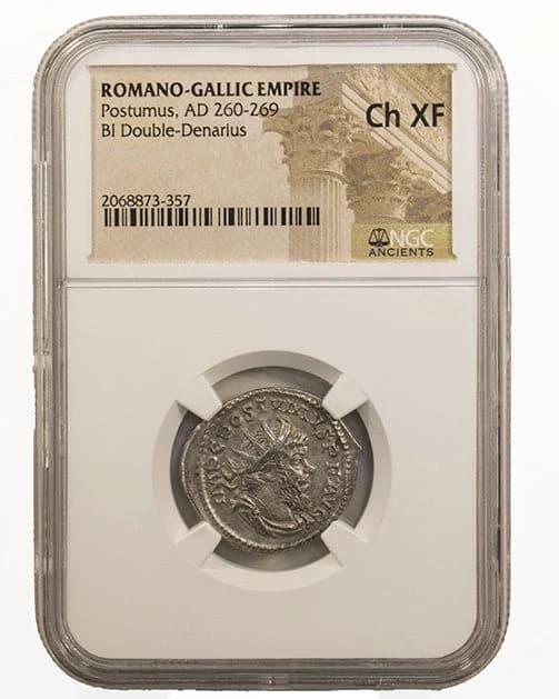 NGC-Certified Roman Coin: Postumus, Ag ANT, Grade XF - Image 2