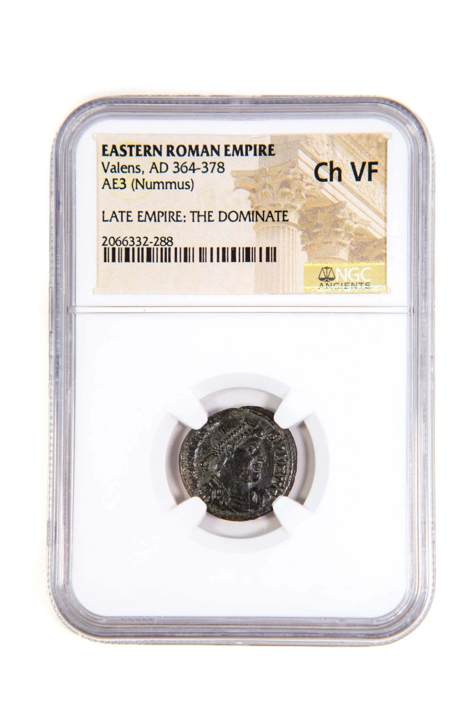 NGC-Certified Roman Coin: Valens, AE3, Grade VF - Image 2