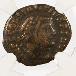 NGC-Certified Roman Coin: CONSTIUS1ST(QUARTER NUMMUS), Grade F - Image 3