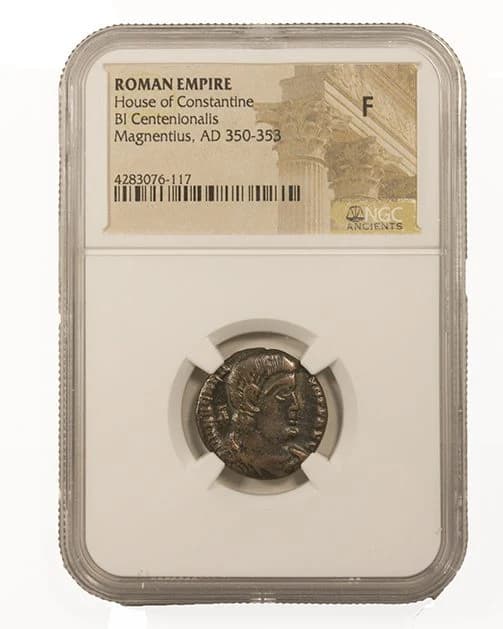 NGC-Certified Roman Coin: Magnentius, AE2, Grade F - Image 2