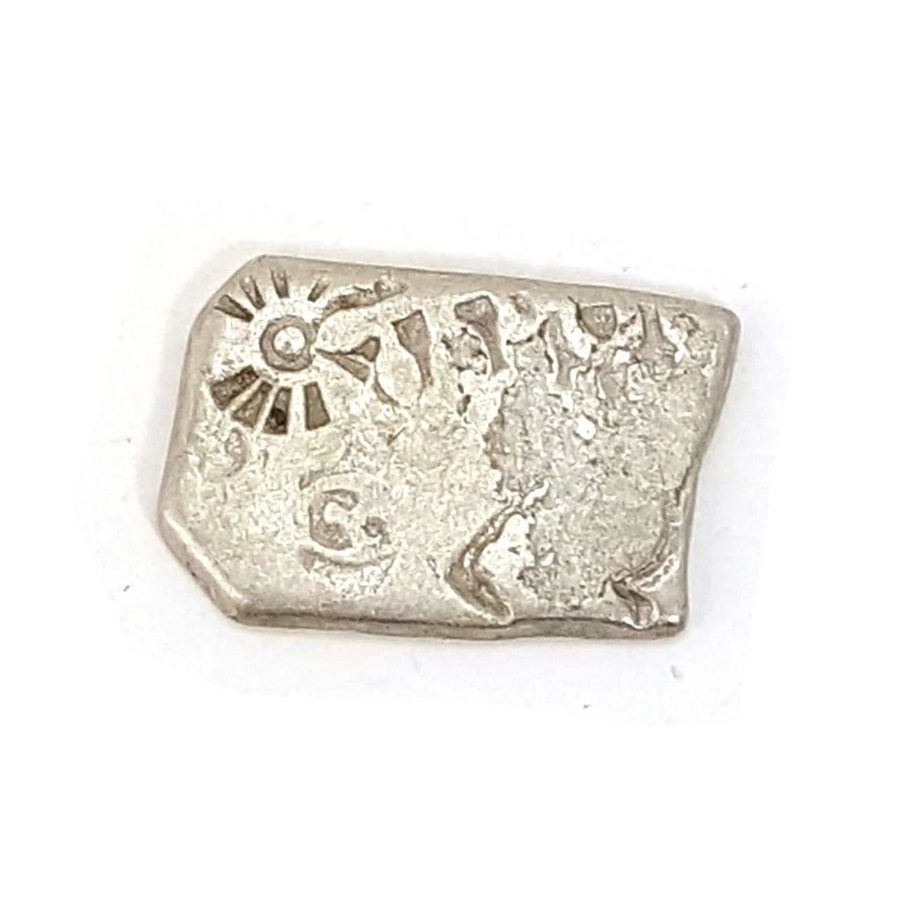 Mauryan Empire: Silver Punch Mark Coin of Ancient India (budget box) - Image 3