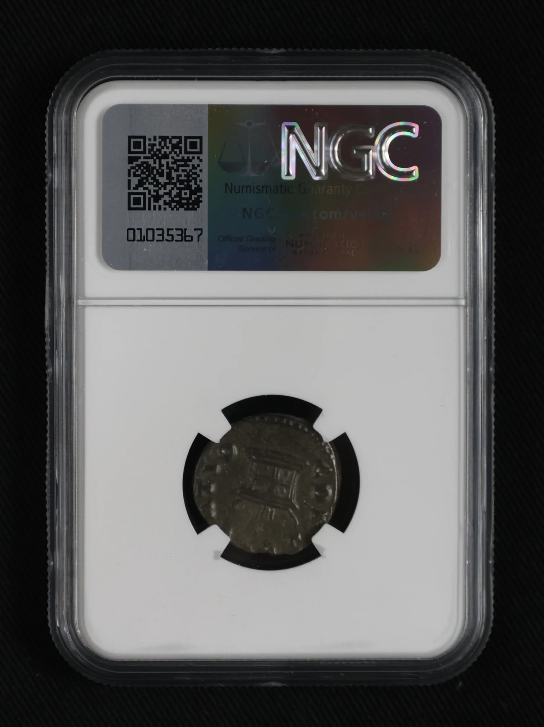 NGC-Certified Roman Coin: VALERIAN2ND(AR), Grade CH-F - Image 2