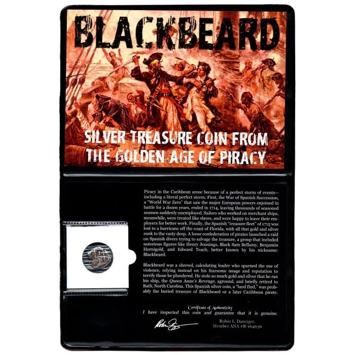 Blackbeard: Silver Treasure Coin from the Golden Age of Piracy (1 Real Album) - Image 2