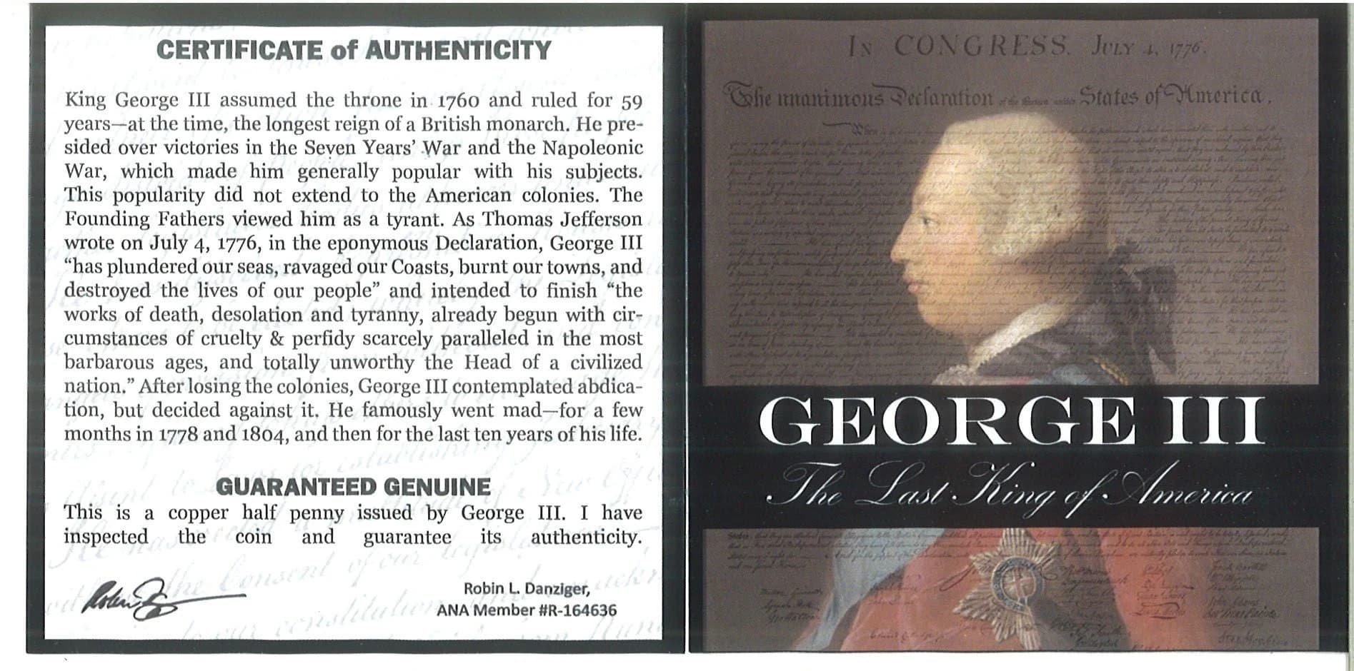 The Last King of America: George III Mini Album - Image 6