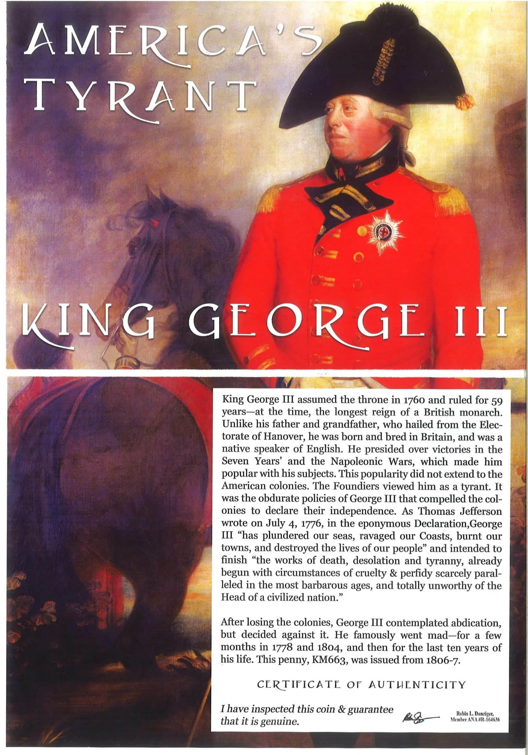 King George III: America's Tyrant (album) - Image 5