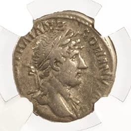 NGC-Certified Roman Coin: Hadrian, Denarius, Grade F - Image 3
