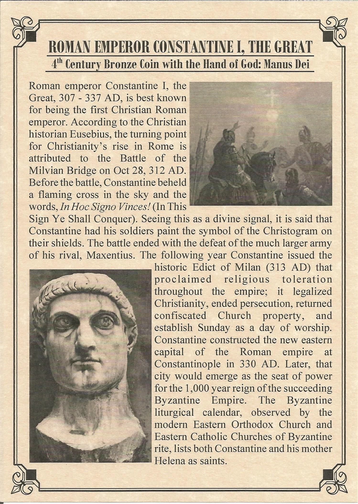 Roman Emperor Constantine "Hand Of God" (Album) - Image 3