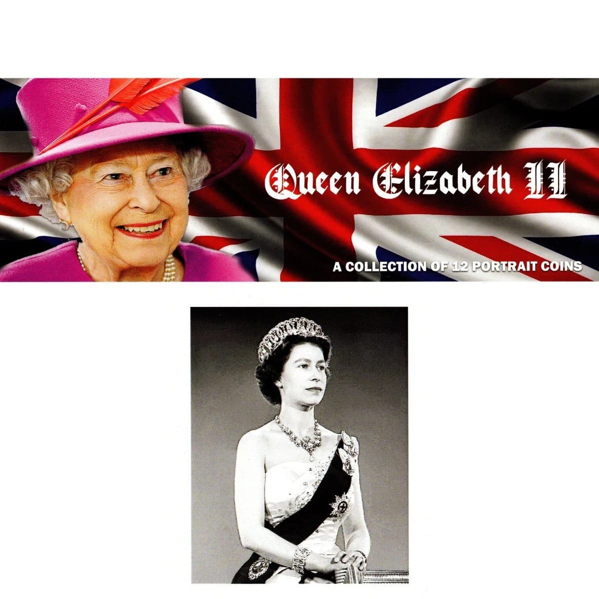 Queen Elizabeth II: A Collection of 12 Portrait Coins (Wooden Box Set) - Image 3