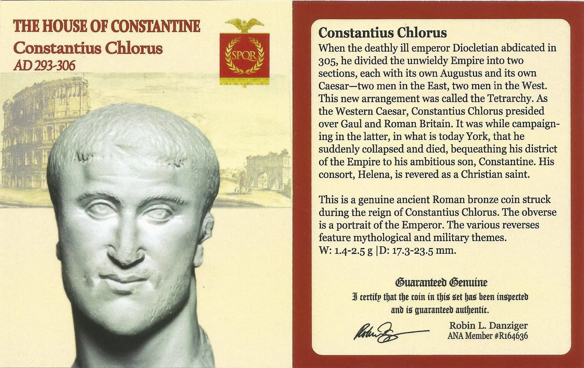 NGC-Certified Roman Coin: CONSTIUS1ST(AE1), Grade CH-VF - Image 3