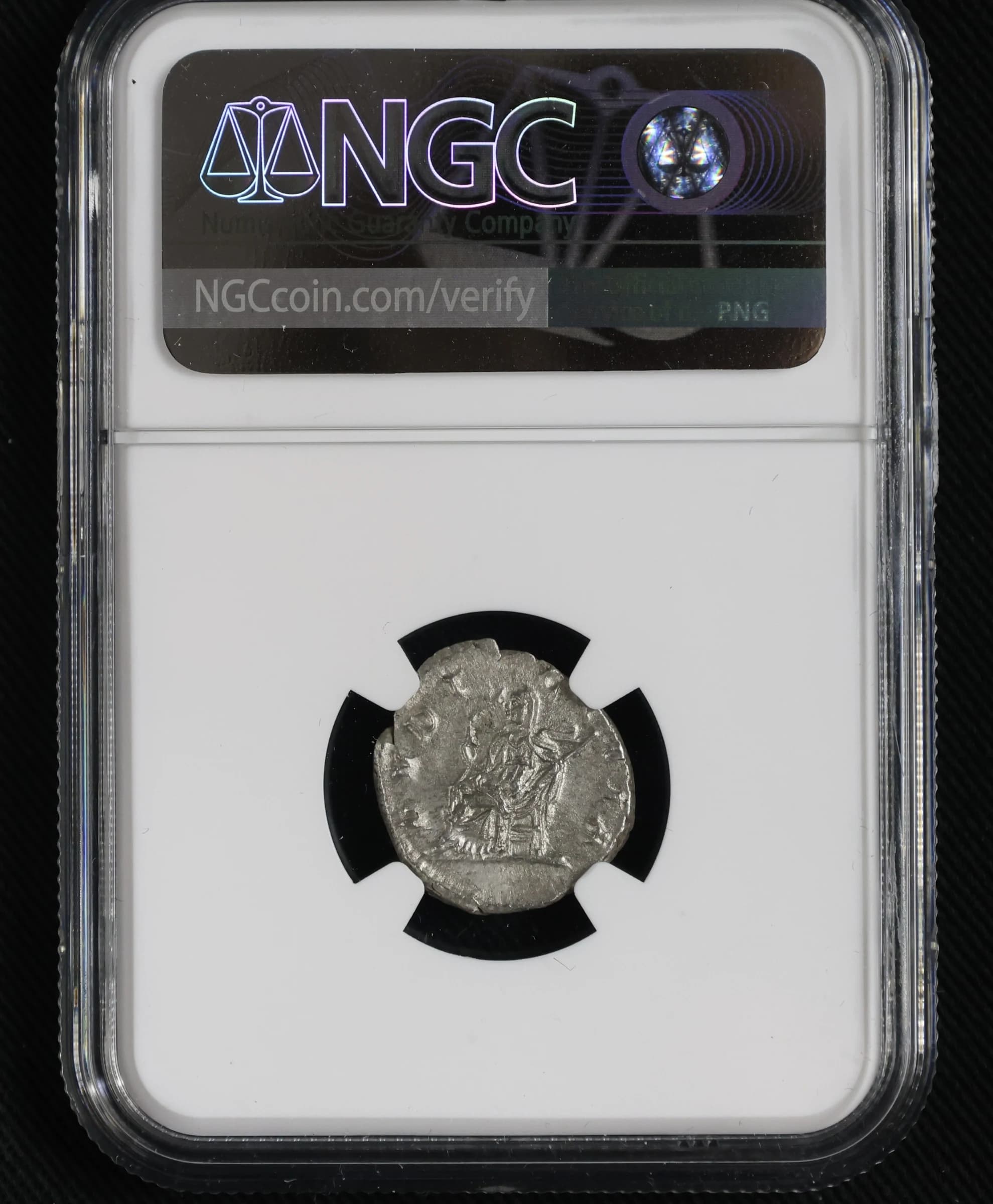 NGC-Certified Roman Coin: Julia Maesa, Denarius, Grade CH-XF - Image 2